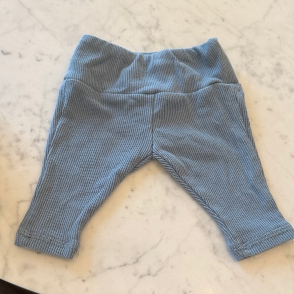 Grayson Mini Baby Blue Corduroy Pants Newborn Soft Stretch Leggings
